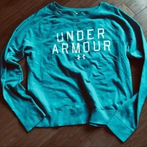 Under Armour teal/white crew neck Sweatshirt